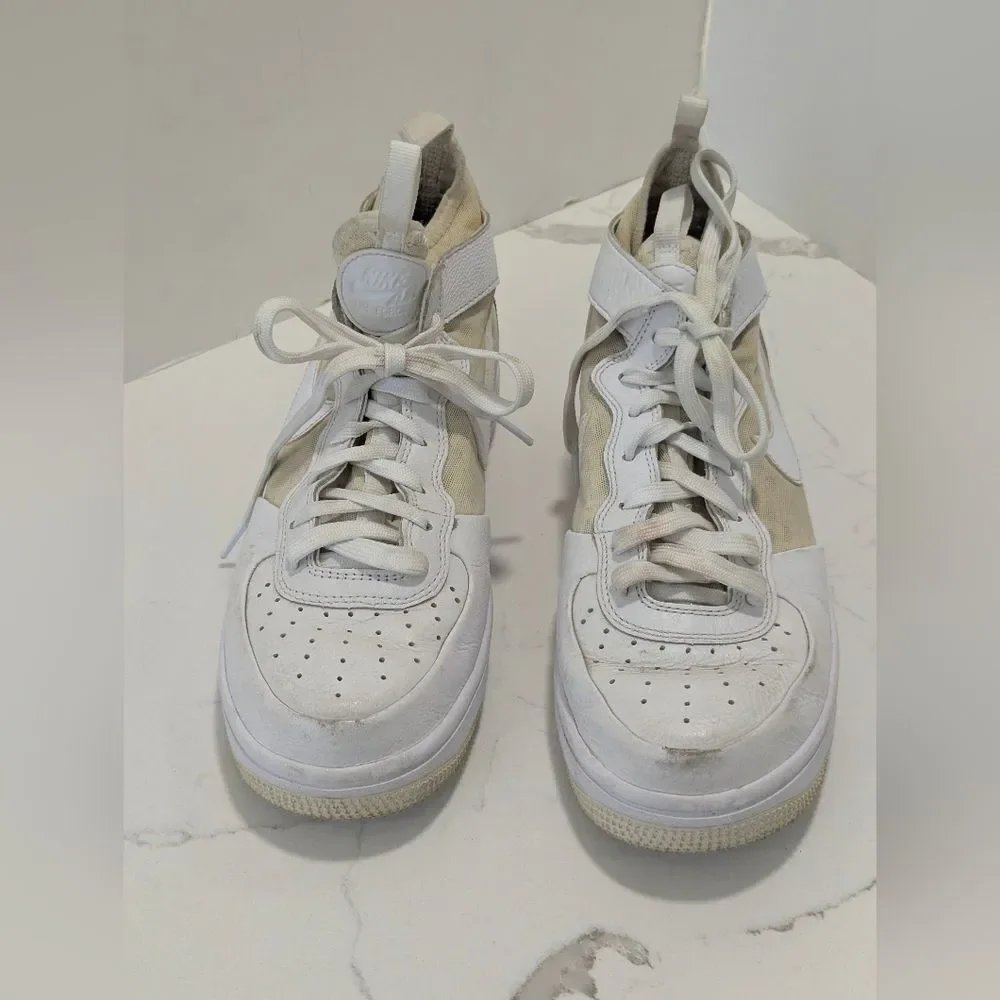 Nike boys Air Force 1 Ultraforce Triple White High-Top Basketball Sneaker Sz 6Y